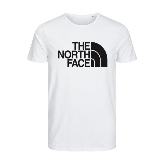 T-SHIRT 100% ΒΑΜΒΑΚΙ ΜΕ LOGO - ΛΕΥΚΟ - THE NORTH FACE ΜΕΓΑΛΟ