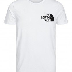 T-SHIRT 100% ΒΑΜΒΑΚΙ ΜΕ LOGO - ΛΕΥΚΟ - THE NORTH FACE ΜΙΚΡΟ