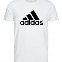 T-SHIRT 100% ΒΑΜΒΑΚΙ ΜΕ LOGO - ΛΕΥΚΟ - ΓΡΑΜΜΕΣ ΜΕΓΑΛΟ