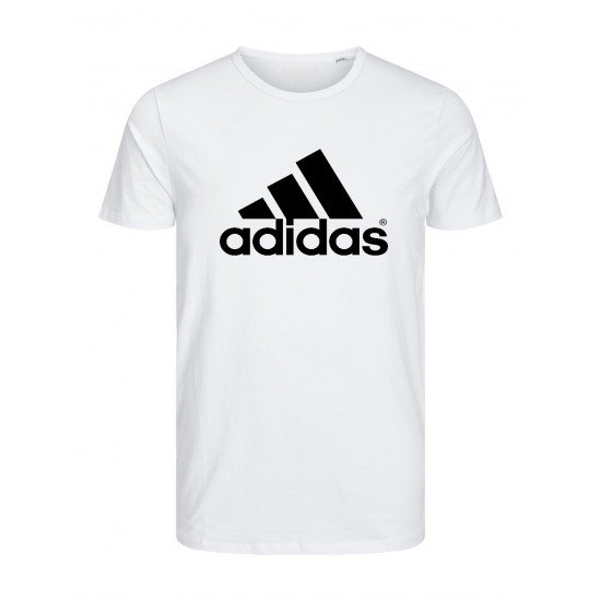 T-SHIRT 100% ΒΑΜΒΑΚΙ ΜΕ LOGO - ΛΕΥΚΟ - ΓΡΑΜΜΕΣ ΜΕΓΑΛΟ