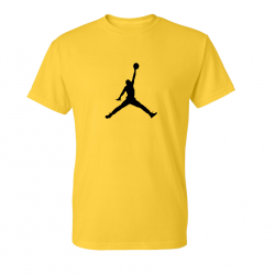 T-SHIRT 100% ΒΑΜΒΑΚΙ ΜΕ LOGO - ΚΙΤΡΙΝΟ - ΤΖΟΡΝΤΑΝ ΜΕΓΑΛΟ