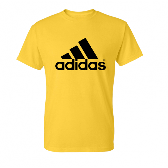 T-SHIRT 100% ΒΑΜΒΑΚΙ ΜΕ LOGO - ΚΙΤΡΙΝΟ - ΓΡΑΜΜΕΣ ΜΕΓΑΛΟ