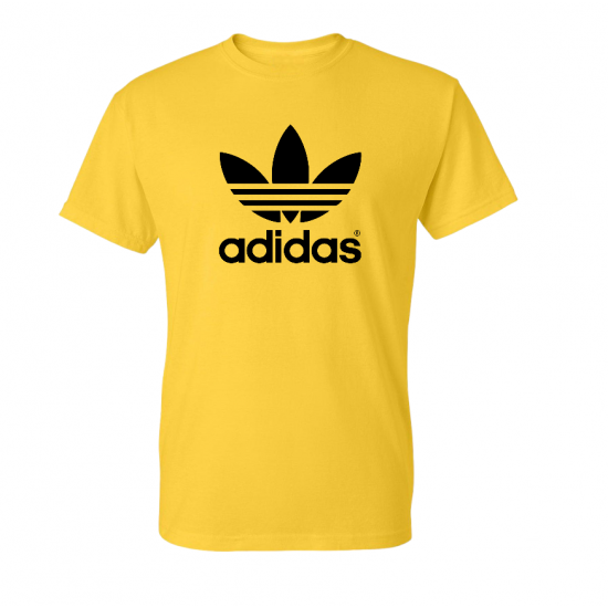 T-SHIRT 100% ΒΑΜΒΑΚΙ ΜΕ LOGO - ΚΙΤΡΙΝΟ - ΤΡΙΦΥΛΛΙ ΜΕΓΑΛΟ