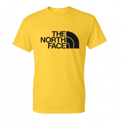 T-SHIRT 100% ΒΑΜΒΑΚΙ ΜΕ LOGO - ΚΙΤΡΙΝΟ - THE NORTH FACE ΜΕΓΑΛΟ
