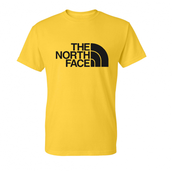 T-SHIRT 100% ΒΑΜΒΑΚΙ ΜΕ LOGO - ΚΙΤΡΙΝΟ - THE NORTH FACE ΜΕΓΑΛΟ