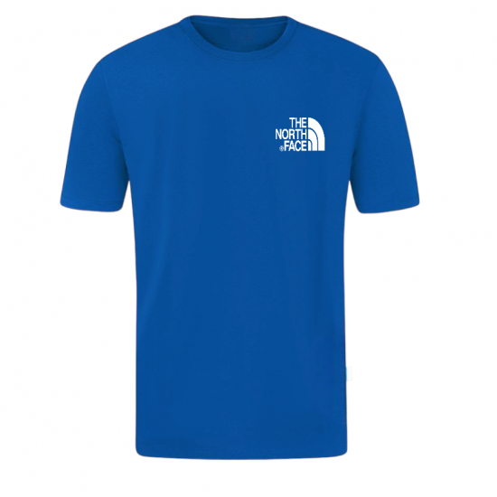 T-SHIRT 100% ΒΑΜΒΑΚΙ ΜΕ LOGO - ΜΠΛΕ ΡΟΥΑ - THE NORTH FACE ΜΙΚΡΟ T-SHIRT 100% ΒΑΜΒΑΚΙ ΜΕ LOGO - ΜΠΛΕ ΡΟΥΑ - THE NORTH FACE ΜΙΚΡΟ