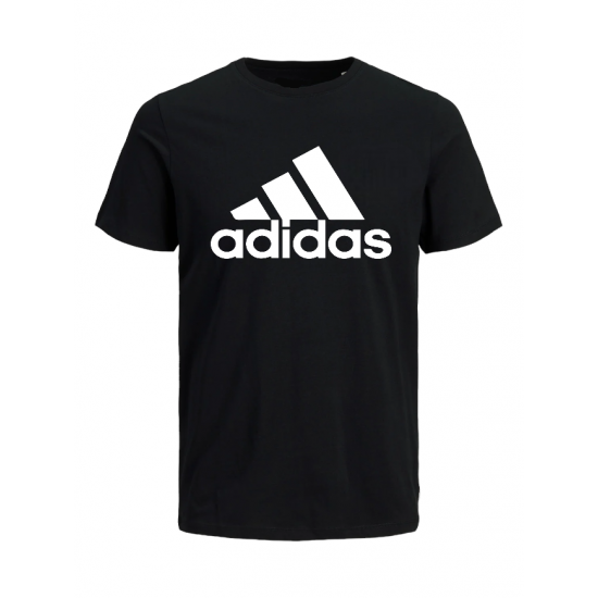 T-SHIRT 100% ΒΑΜΒΑΚΙ ΜΕ LOGO - ΜΑΥΡΟ - ΓΡΑΜΜΕΣ ΜΕΓΑΛΟ