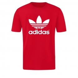 T-SHIRT 100% ΒΑΜΒΑΚΙ ΜΕ LOGO - ΚΟΚΚΙΝΟ - ΤΡΙΦΥ΄ΛΛΙ ΜΕΓΑΛΟ