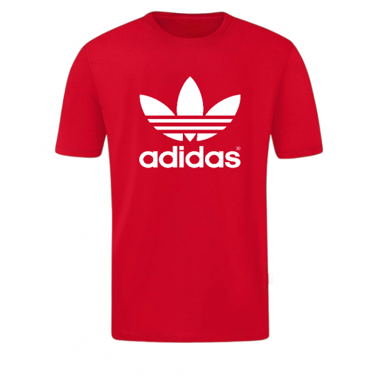 T-SHIRT 100% ΒΑΜΒΑΚΙ ΜΕ LOGO - ΚΟΚΚΙΝΟ - ΤΡΙΦΥ΄ΛΛΙ ΜΕΓΑΛΟ