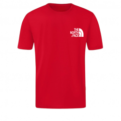T-SHIRT 100% ΒΑΜΒΑΚΙ ΜΕ LOGO - ΚΟΚΚΙΝΟ - THE NORTH FACE ΜΙΚΡΟ