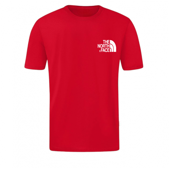 T-SHIRT 100% ΒΑΜΒΑΚΙ ΜΕ LOGO - ΚΟΚΚΙΝΟ - THE NORTH FACE ΜΙΚΡΟ