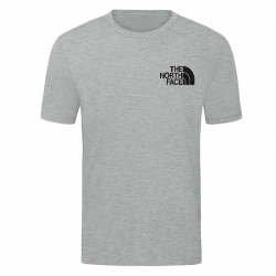T-SHIRT 100% ΒΑΜΒΑΚΙ ΜΕ LOGO ΓΚΡΙ - THE NORTH FACE ΜΙΚΡΟ