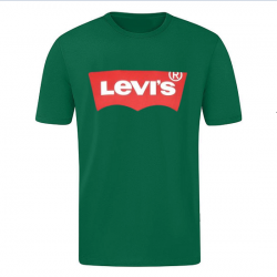 T-SHIRT 100% ΒΑΜΒΑΚΙ ΜΕ LOGO - ΠΡΑΣΙΝΟ - LEVIS ΜΕΓΑΛΟ