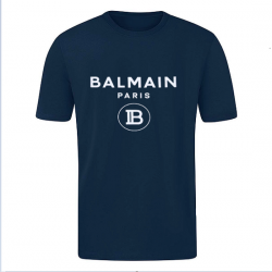 ΚΟΝΤΟΜΑΝΙΚΗ ΜΠΛΟΥΖΑ ΑΠΟ 100% ΒΑΜΒΑΚΙ ΜΕ ΛΕΥΚΟ LOGO - ΜΠΛΕ ΣΚΟΥΡΟ - BLM