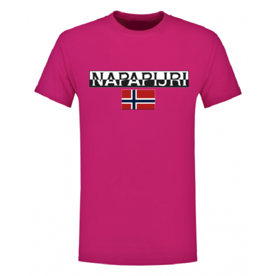 ΚΟΝΤΟΜΑΝΙΚΗ ΜΠΛΟΥΖΑ ΑΠΟ 100% ΒΑΜΒΑΚΙ ΜΕ LOGO - ΦΟΥΞΙΑ - NAP