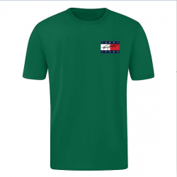 T-SHIRT 100% ΒΑΜΒΑΚΙ ΜΕ LOGO - ΠΡΑΣΙΝΟ - TOMMY JEANS ΜΙΚΡΟ