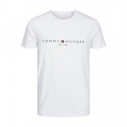 T-SHIRT 100% ΒΑΜΒΑΚΙ ΜΕ LOGO - ΛΕΥΚΟ - TOMMY 1985