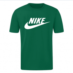 T-SHIRT 100% ΒΑΜΒΑΚΙ ΜΕ LOGO - ΠΡΑΣΙΝΟ - NIKE ΜΕΓΑΛΟ