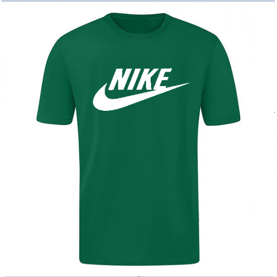 T-SHIRT 100% ΒΑΜΒΑΚΙ ΜΕ LOGO - ΠΡΑΣΙΝΟ - NIKE ΜΕΓΑΛΟ