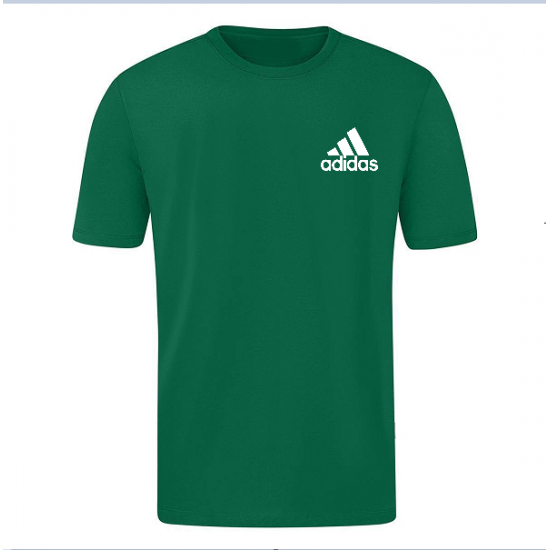T-SHIRT 100% ΒΑΜΒΑΚΙ ΜΕ LOGO - ΠΡΑΣΙΝΟ - ΓΡΑΜΜΕΣ ΜΙΚΡΟ