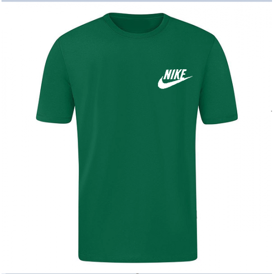 T-SHIRT 100% ΒΑΜΒΑΚΙ ΜΕ LOGO - ΠΡΑΣΙΝΟ - NIKE ΜΙΚΡΟ