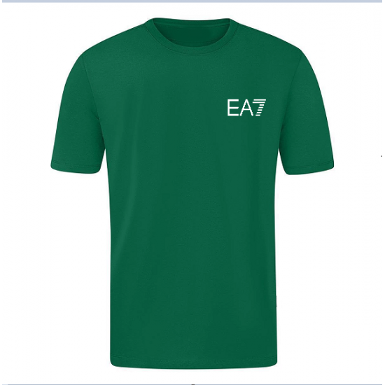 T-SHIRT 100% ΒΑΜΒΑΚΙ ΜΕ LOGO - ΠΡΑΣΙΝΟ - EA7 ΜΙΚΡΟ