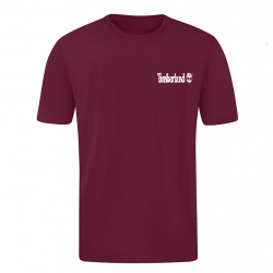 T-SHIRT 100% ΒΑΜΒΑΚΙ ΜΕ LOGO - ΜΠΟΡΝΤΟ - TIMBERLAND ΜΙΚΡΟ