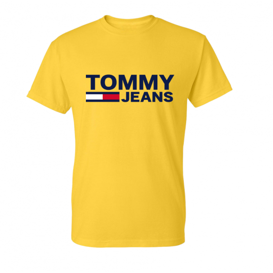 T-SHIRT 100% ΒΑΜΒΑΚΙ ΜΕ LOGO - ΚΙΤΡΙΝΟ - TOMMY JEANS ΜΕΓΑΛΟ T-SHIRT 100% ΒΑΜΒΑΚΙ ΜΕ LOGO - ΚΙΤΡΙΝΟ - TOMMY JEANS ΜΕΓΑΛΟ