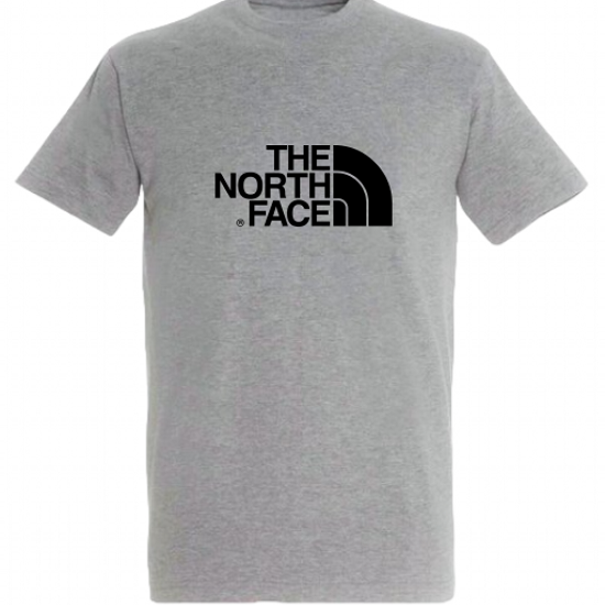T-SHIRT 100% ΒΑΜΒΑΚΙ ΜΕ LOGO - ΓΚΡΙ - THE NORTH FACE ΜΕΓΑΛΟ T-SHIRT 100% ΒΑΜΒΑΚΙ ΜΕ LOGO - ΓΚΡΙ - THE NORTH FACE ΜΕΓΑΛΟ