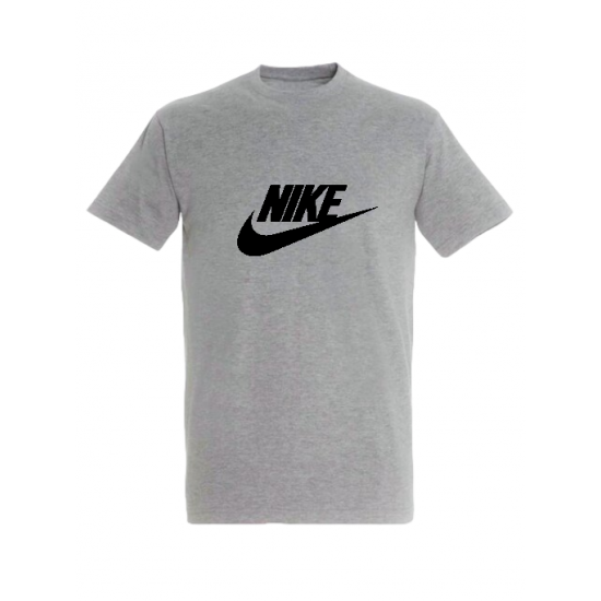 T-SHIRT 100% ΒΑΜΒΑΚΙ ΜΕ LOGO - ΓΚΡΙ - NIKE ΜΕΓΑΛΟ T-SHIRT 100% ΒΑΜΒΑΚΙ ΜΕ LOGO - ΓΚΡΙ - NIKE ΜΕΓΑΛΟ