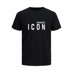 T-SHIRT 100% ΒΑΜΒΑΚΙ ΜΕ LOGO - ΜΑΥΡΟ - ICON ΜΕΓΑΛΟ