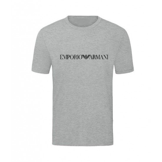 T-SHIRT 100% ΒΑΜΒΑΚΙ ΜΕ LOGO - ΓΚΡΙ - EMPORIO T-SHIRT 100% ΒΑΜΒΑΚΙ ΜΕ LOGO - ΓΚΡΙ - EMPORIO