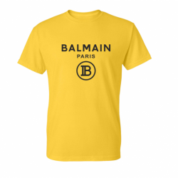 ΚΟΝΤΟΜΑΝΙΚΗ ΜΠΛΟΥΖΑ ΑΠΟ 100% ΒΑΜΒΑΚΙ ΜΕ ΜΑΥΡΟ LOGO - ΚΙΤΡΙΝΟ - BLM