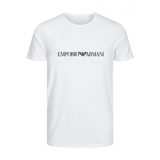 T-SHIRT 100% ΒΑΜΒΑΚΙ ΜΕ LOGO - ΛΕΥΚΟ - EMPORIO T-SHIRT 100% ΒΑΜΒΑΚΙ ΜΕ LOGO - ΛΕΥΚΟ - EMPORIO