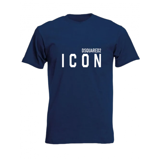 T-SHIRT 100% ΒΑΜΒΑΚΙ ΜΕ LOGO - ΜΠΛΕ ΣΚΟΥΡΟ - ICON ΜΕΓΑΛΟ T-SHIRT 100% ΒΑΜΒΑΚΙ ΜΕ LOGO - ΜΠΛΕ ΣΚΟΥΡΟ - ICON ΜΕΓΑΛΟ