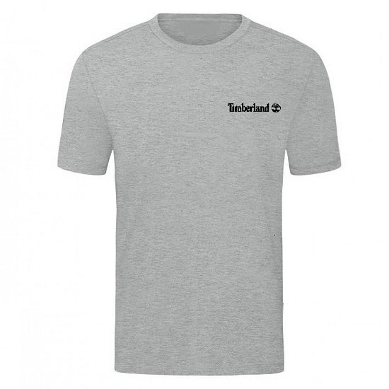 T-SHIRT 100% ΒΑΜΒΑΚΙ ΜΕ LOGO - ΓΚΡΙ - TIMBERLAND ΜΙΚΡΟ T-SHIRT 100% ΒΑΜΒΑΚΙ ΜΕ LOGO - ΓΚΡΙ - TIMBERLAND ΜΙΚΡΟ