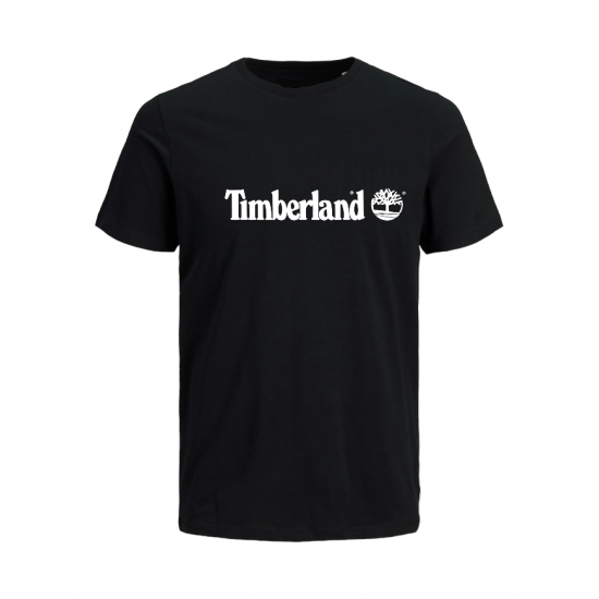 T-SHIRT 100% ΒΑΜΒΑΚΙ ΜΕ LOGO - ΜΑΥΡΟ - TIMBERLAND ΜΕΓΑΛΟ T-SHIRT 100% ΒΑΜΒΑΚΙ ΜΕ LOGO - ΜΑΥΡΟ - TIMBERLAND ΜΕΓΑΛΟ