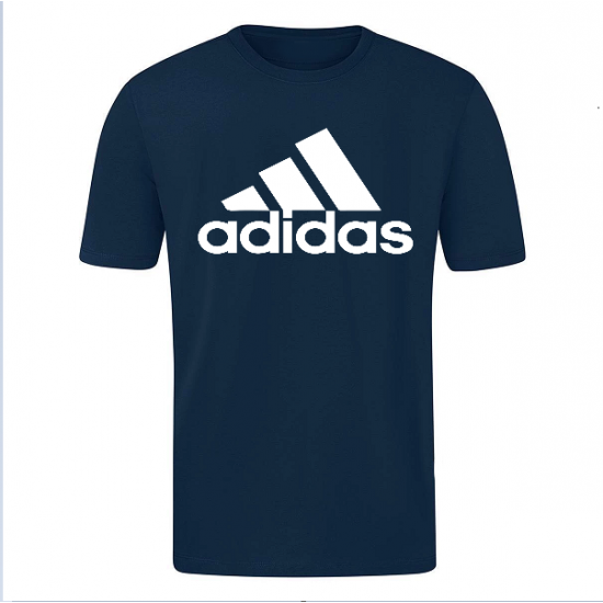 T-SHIRT 100% ΒΑΜΒΑΚΙ ΜΕ LOGO - ΜΠΛΕ ΣΚΟΥΡΟ - ΓΡΑΜΜΕΣ ΜΕΓΑΛΟ