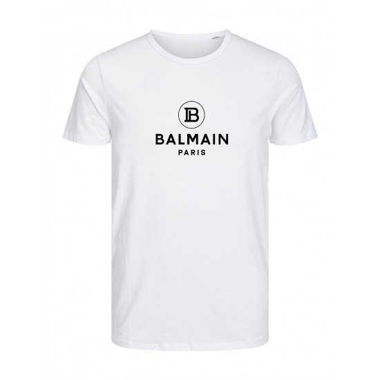 ΚΟΝΤΟΜΑΝΙΚΗ ΜΠΛΟΥΖΑ ΑΠΟ 100% ΒΑΜΒΑΚΙ ΜΕ ΜΑΥΡΟ LOGO - ΛΕΥΚΟ - BLM