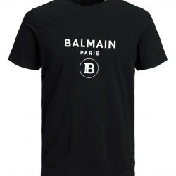 ΚΟΝΤΟΜΑΝΙΚΗ ΜΠΛΟΥΖΑ ΑΠΟ 100% ΒΑΜΒΑΚΙ ΜΕ ΛΕΥΚΟ LOGO - ΜΑΥΡΟ - BLM