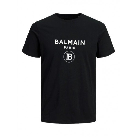 ΚΟΝΤΟΜΑΝΙΚΗ ΜΠΛΟΥΖΑ ΑΠΟ 100% ΒΑΜΒΑΚΙ ΜΕ ΛΕΥΚΟ LOGO - ΜΑΥΡΟ - BLM