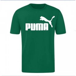 T-SHIRT 100% ΒΑΜΒΑΚΙ ΜΕ LOGO - ΠΡΑΣΙΝΟ - PUMA