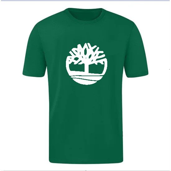 T-SHIRT 100% ΒΑΜΒΑΚΙ ΜΕ LOGO - ΠΡΑΣΙΝΟ - TIMBERLAND 3