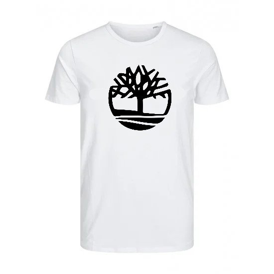 T-SHIRT 100% ΒΑΜΒΑΚΙ ΜΕ LOGO - ΛΕΥΚΟ - TIMBERLAND 3 T-SHIRT 100% ΒΑΜΒΑΚΙ ΜΕ LOGO - ΛΕΥΚΟ - TIMBERLAND 3
