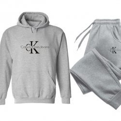 ΣΕΤ ΦΟΡΜΕΣ ΚΟΥΚΟΥΛΑ 100% COTTON - ΓΚΡΙ - CALVIN KLEIN ΜΕΓΑΛΟ