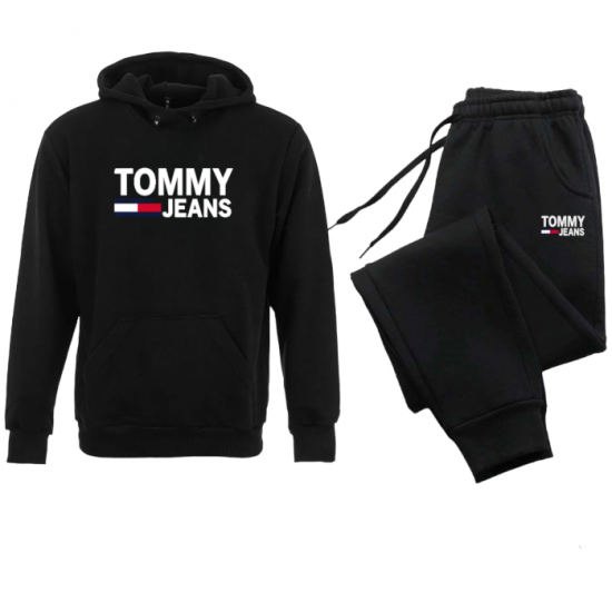 ΣΕΤ ΦΟΡΜΕΣ ΚΟΥΚΟΥΛΑ 100% COTTON - ΜΑΥΡΟ - TOMMY JEANS ΜΕΓΑΛΟ