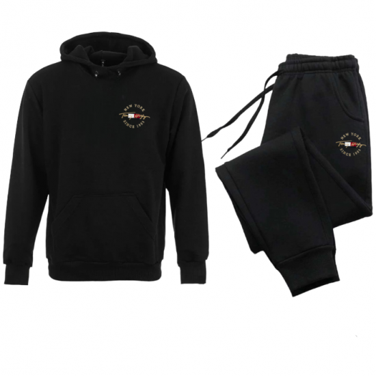 ΣΕΤ ΦΟΡΜΕΣ ΚΟΥΚΟΥΛΑ 100% COTTON - ΜΑΥΡΟ - TOMMY NEW YORK ΜΙΚΡΟ