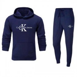 ΣΕΤ ΦΟΡΜΕΣ ΚΟΥΚΟΥΛΑ 100% COTTON - ΜΠΛΕ ΣΚΟΥΡΟ - CALVIN KLEIN ΜΕΓΑΛΟ