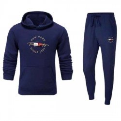 ΣΕΤ ΦΟΡΜΕΣ ΚΟΥΚΟΥΛΑ 100% COTTON - ΜΠΛΕ ΣΚΟΥΡΟ - TOMMY NEW YORK ΜΕΓΑΛΟ