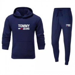 ΣΕΤ ΦΟΡΜΕΣ ΚΟΥΚΟΥΛΑ 100% COTTON - ΜΠΛΕ ΣΚΟΥΡΟ - TOMMY JEANS ΜΕΓΑΛΟ